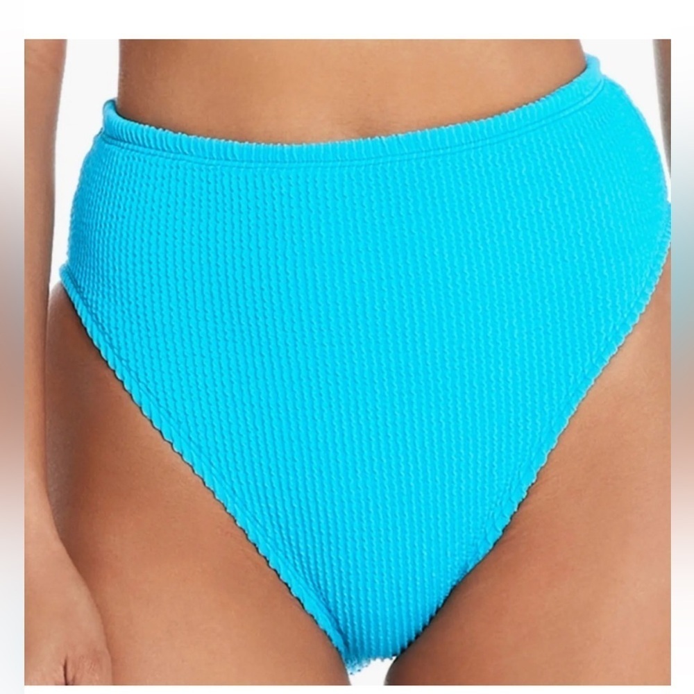 Bleu Rod Beattie Blue Swim Bottom Size 4 Blue High Waisted NWT